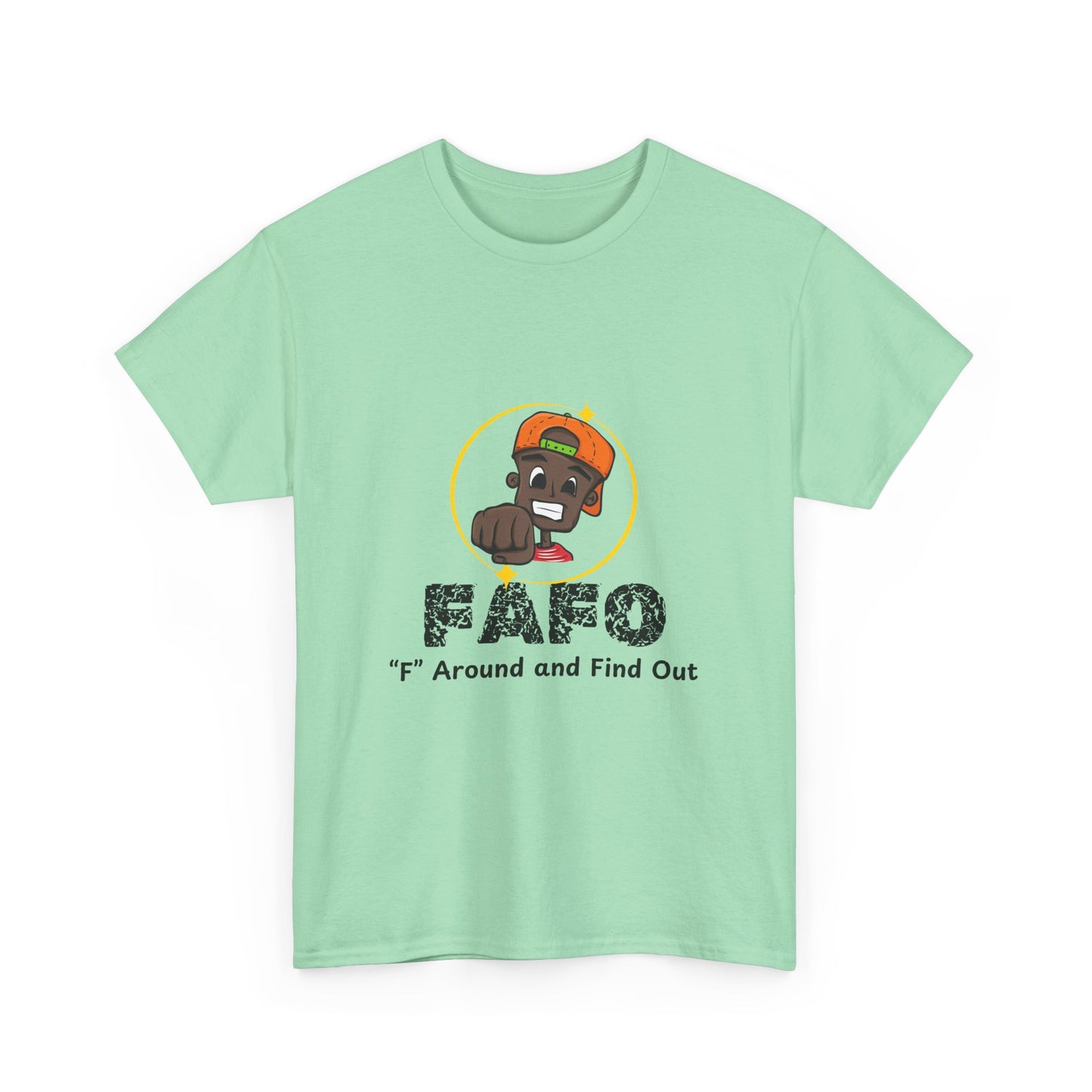 F.A.F.O. Unisex Heavy Cotton Tee - Casual Graphic T-Shirt for Fun Expression