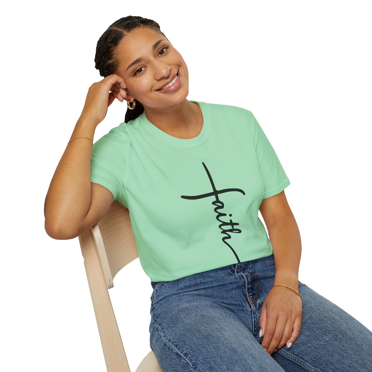 Faith Cross Unisex Softstyle T-Shirt