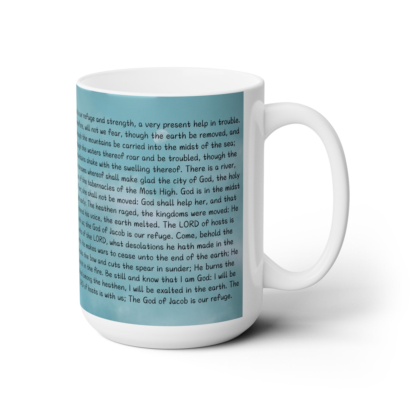 Bible Series - Psalm 46 Ceramic Mug 15oz