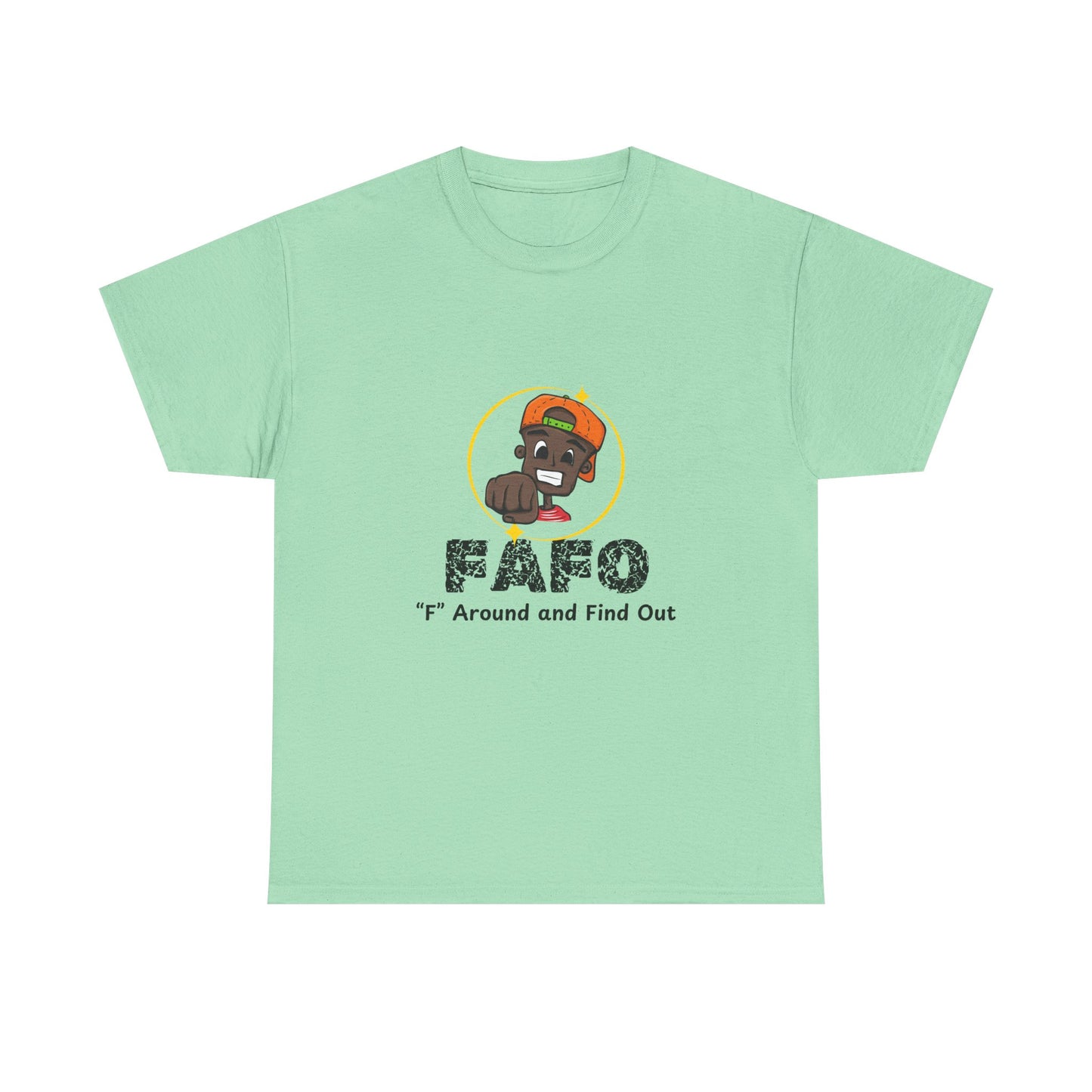 F.A.F.O. Unisex Heavy Cotton Tee - Casual Graphic T-Shirt for Fun Expression