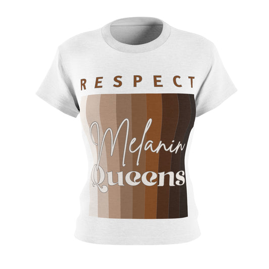 Melanin Queens Women's Cut & Sew Tee (AOP)