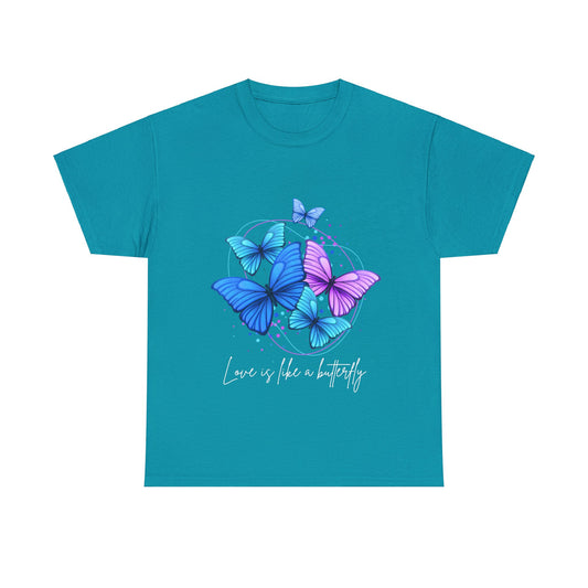 Love is Like a Butterfly Unisex Heavy Cotton Tee