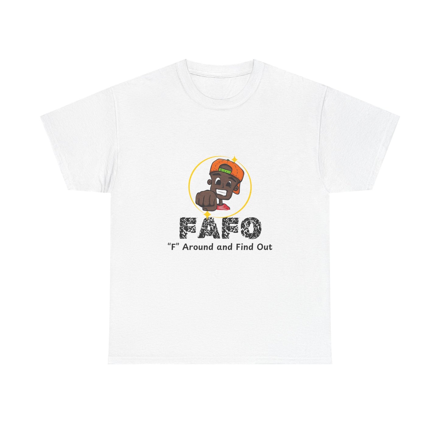 F.A.F.O. Unisex Heavy Cotton Tee - Casual Graphic T-Shirt for Fun Expression