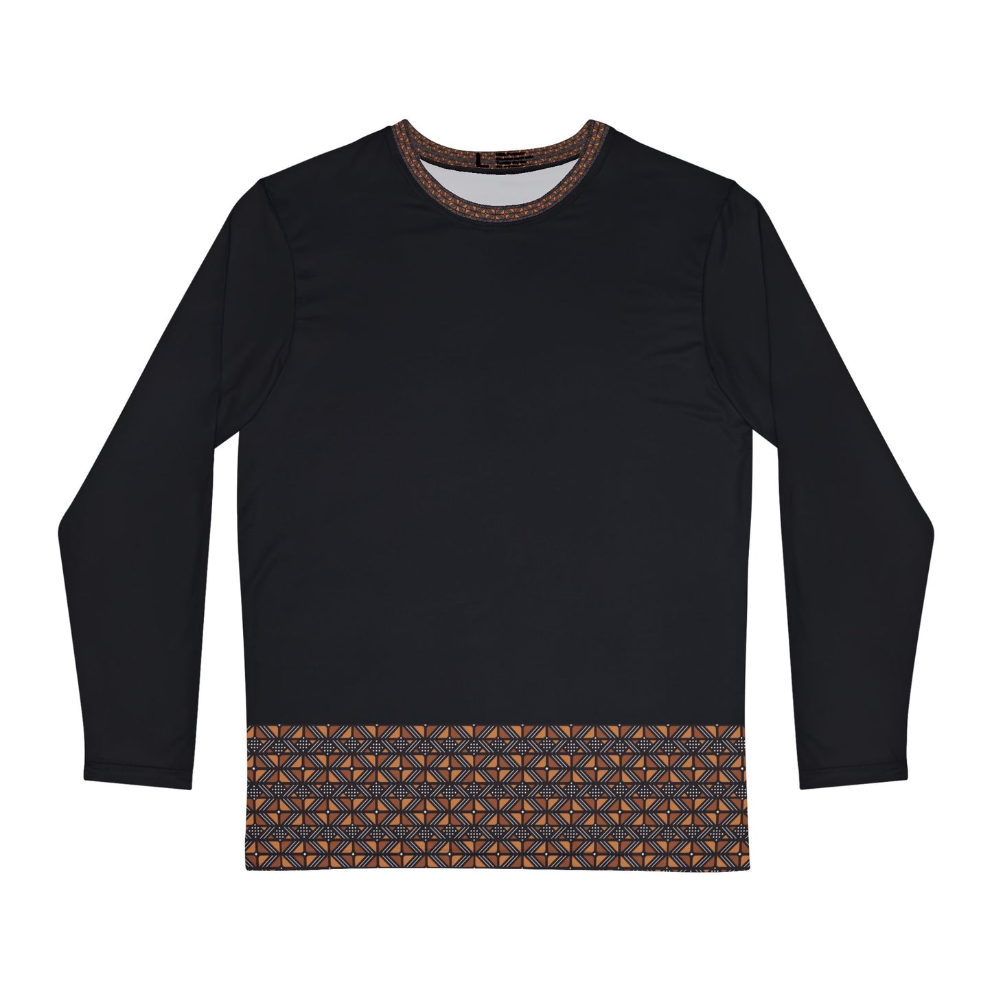 Kente Print Long Sleeve Shirt (AOP)