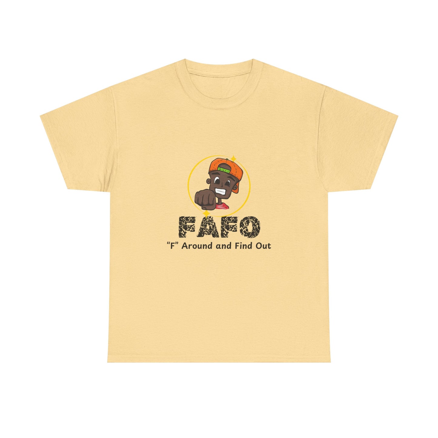 F.A.F.O. Unisex Heavy Cotton Tee - Casual Graphic T-Shirt for Fun Expression