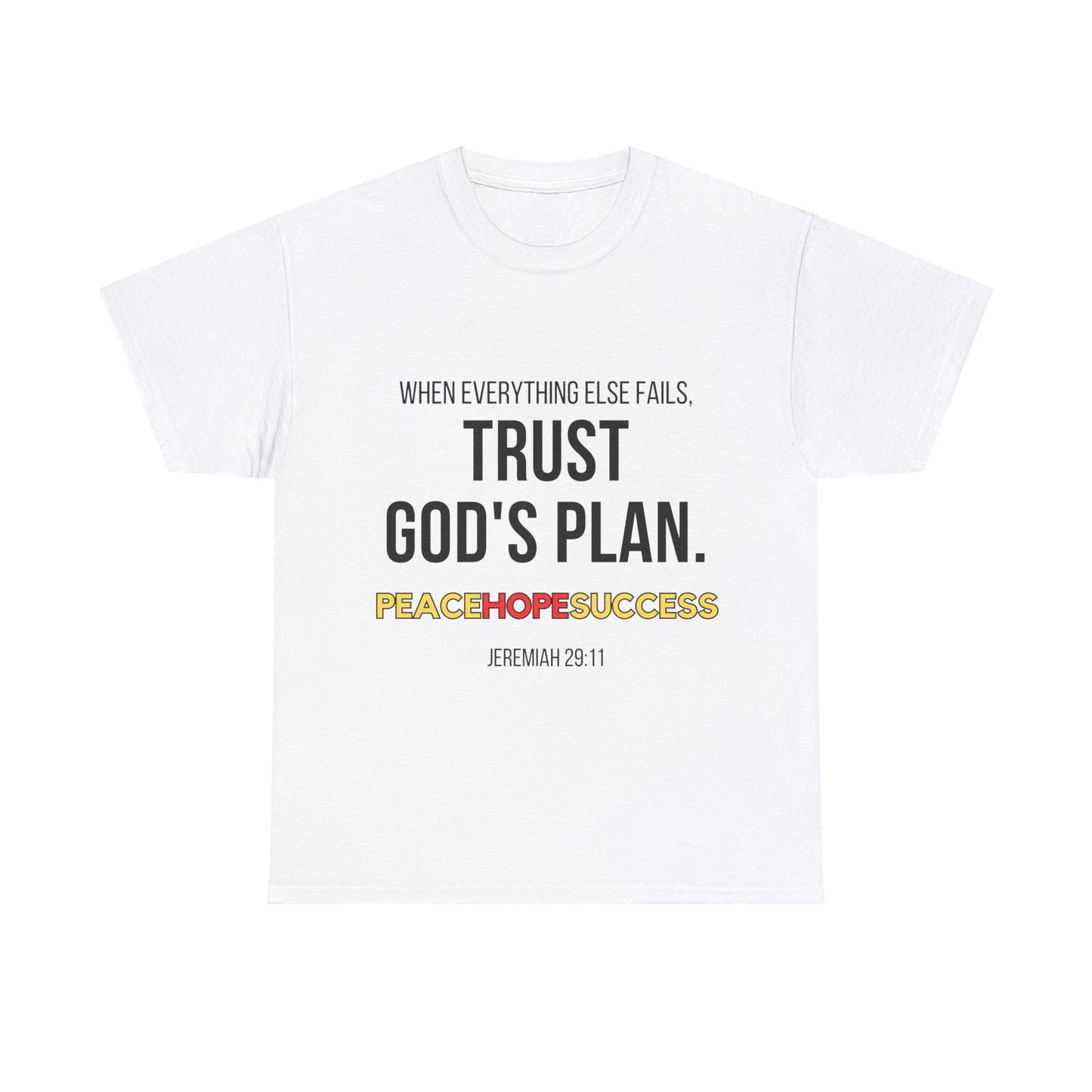 Trust God's Plan Unisex Heavy Cotton Tee