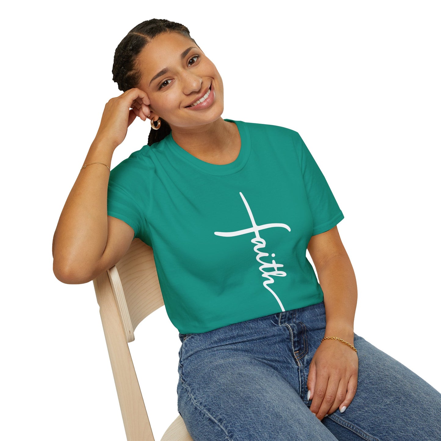 Faith Cross Unisex Softstyle T-Shirt