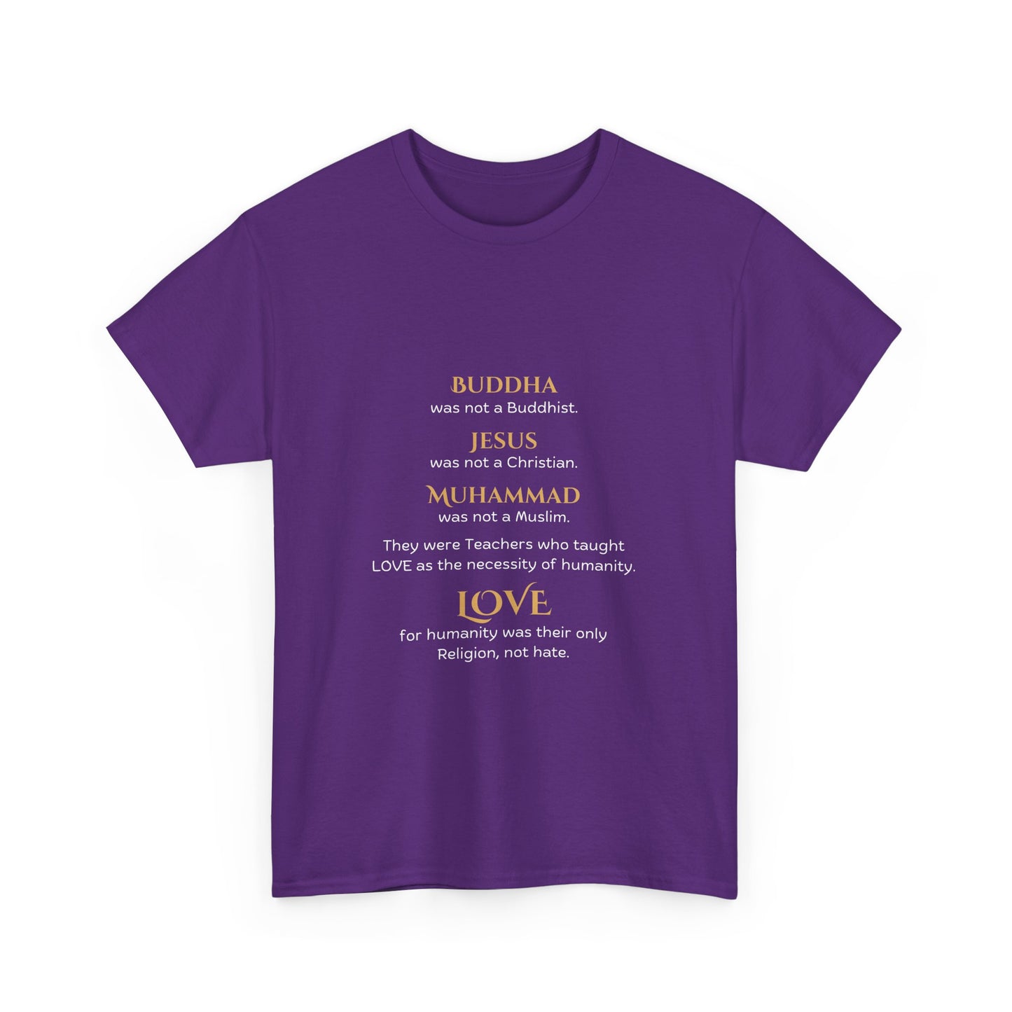 Love is Our Religion Unisex Heavy Cotton Tee