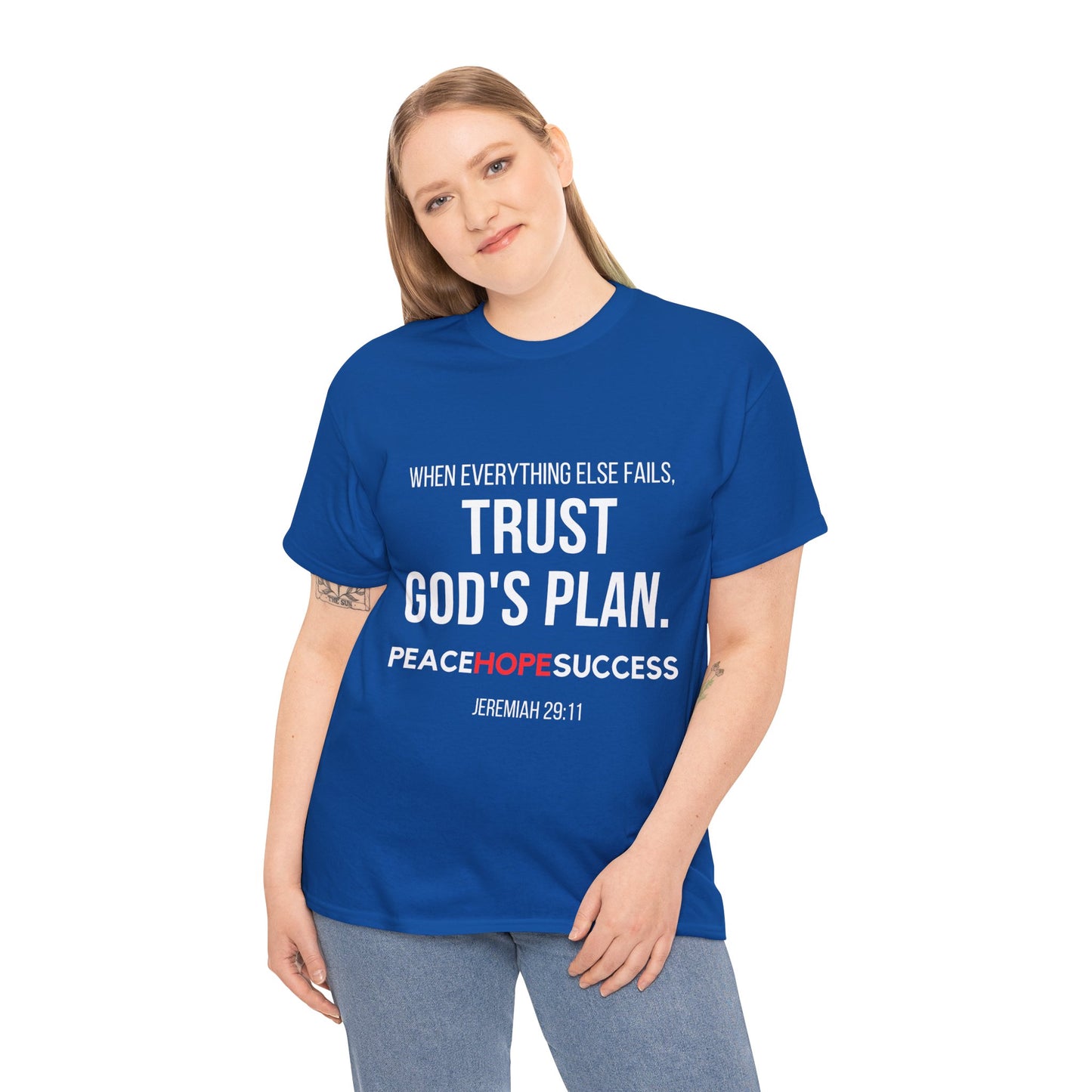 Trust God's Plan Unisex Heavy Cotton Tee