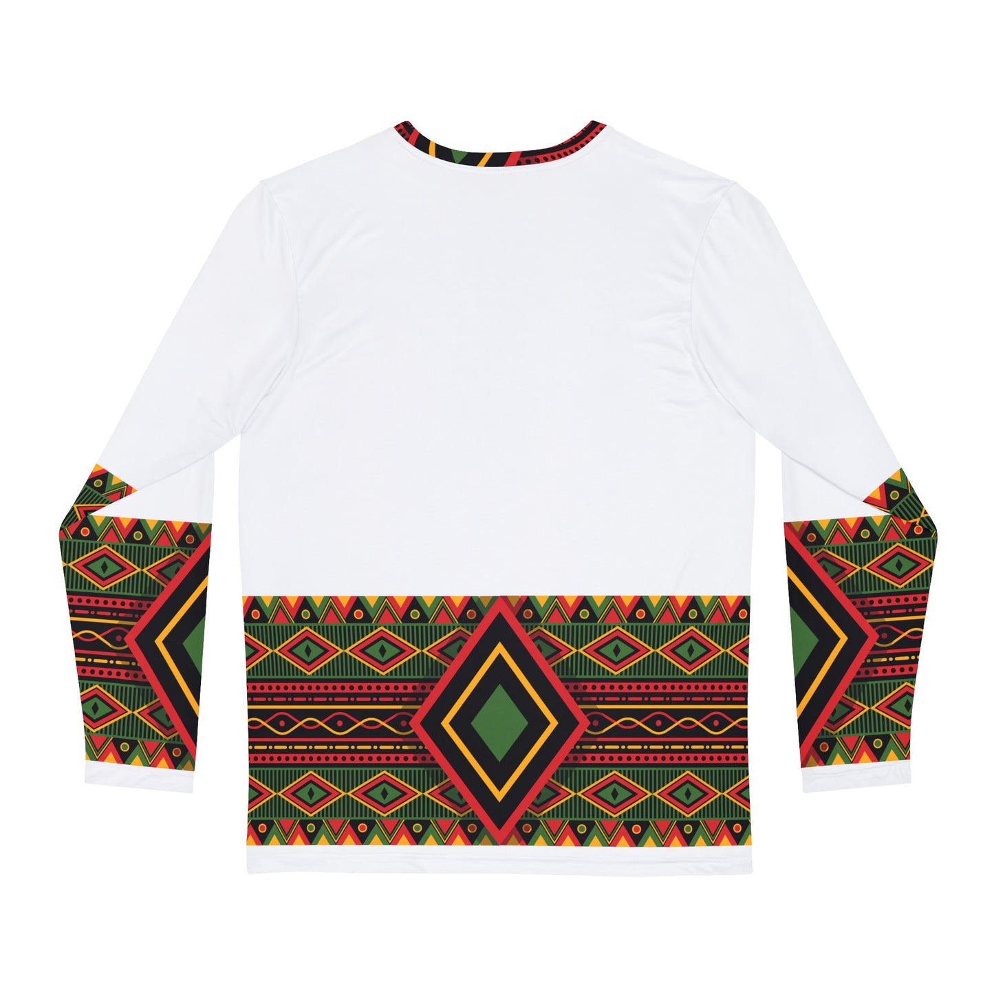 Kente Print Long Sleeve Shirt (AOP)