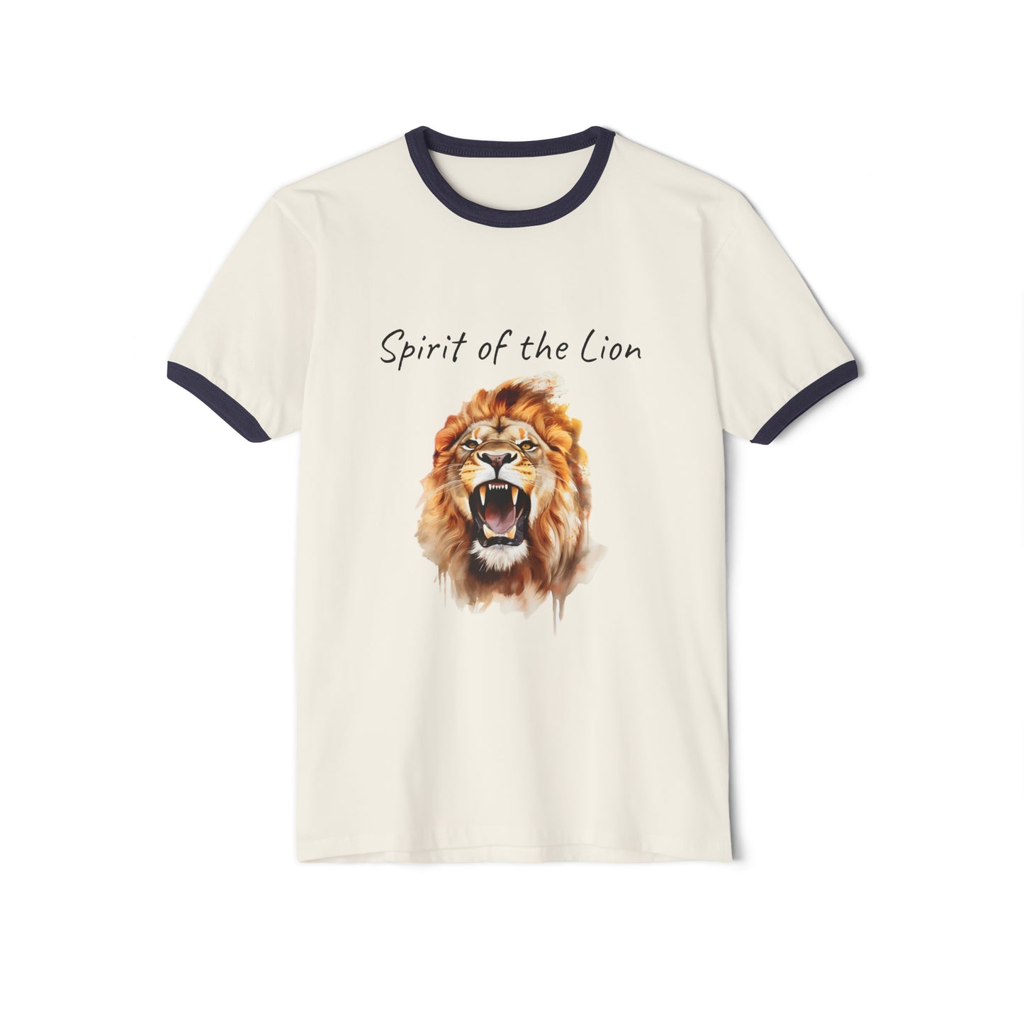 Lion Unisex Cotton Ringer T-Shirt