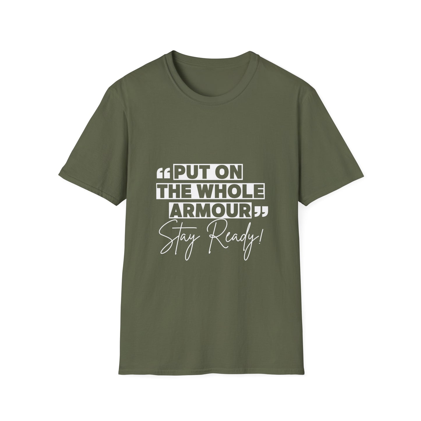 Inspirational Unisex Softstyle T-Shirt - 'Put on the Whole Armour'