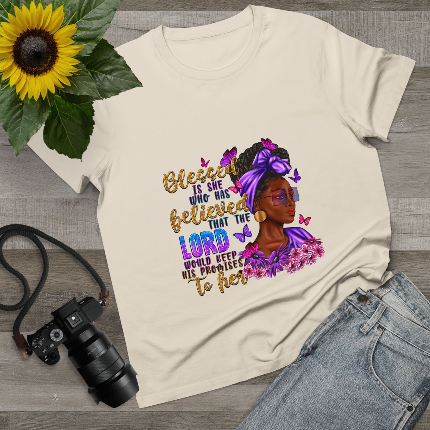 Inspirational Women’s Maple Tee - Blessed is She Design