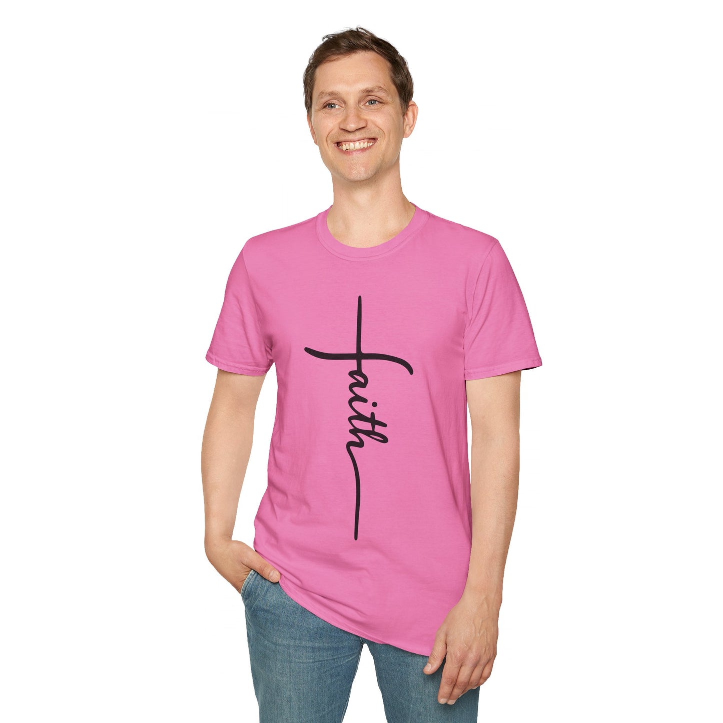 Faith Cross Unisex Softstyle T-Shirt