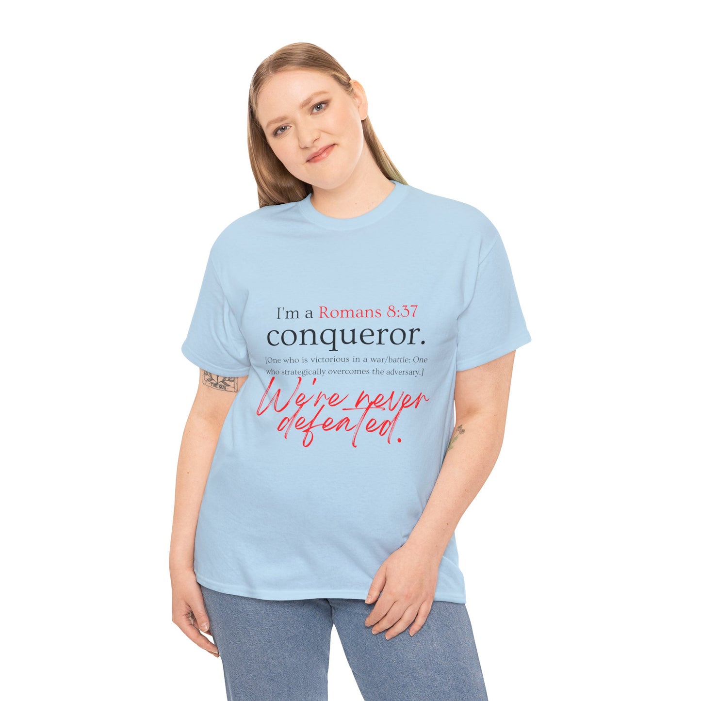 More than a Conqueror Unisex Heavy Cotton Tee