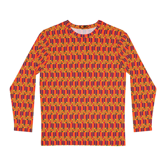 Kente Print Long Sleeve Shirt (AOP)