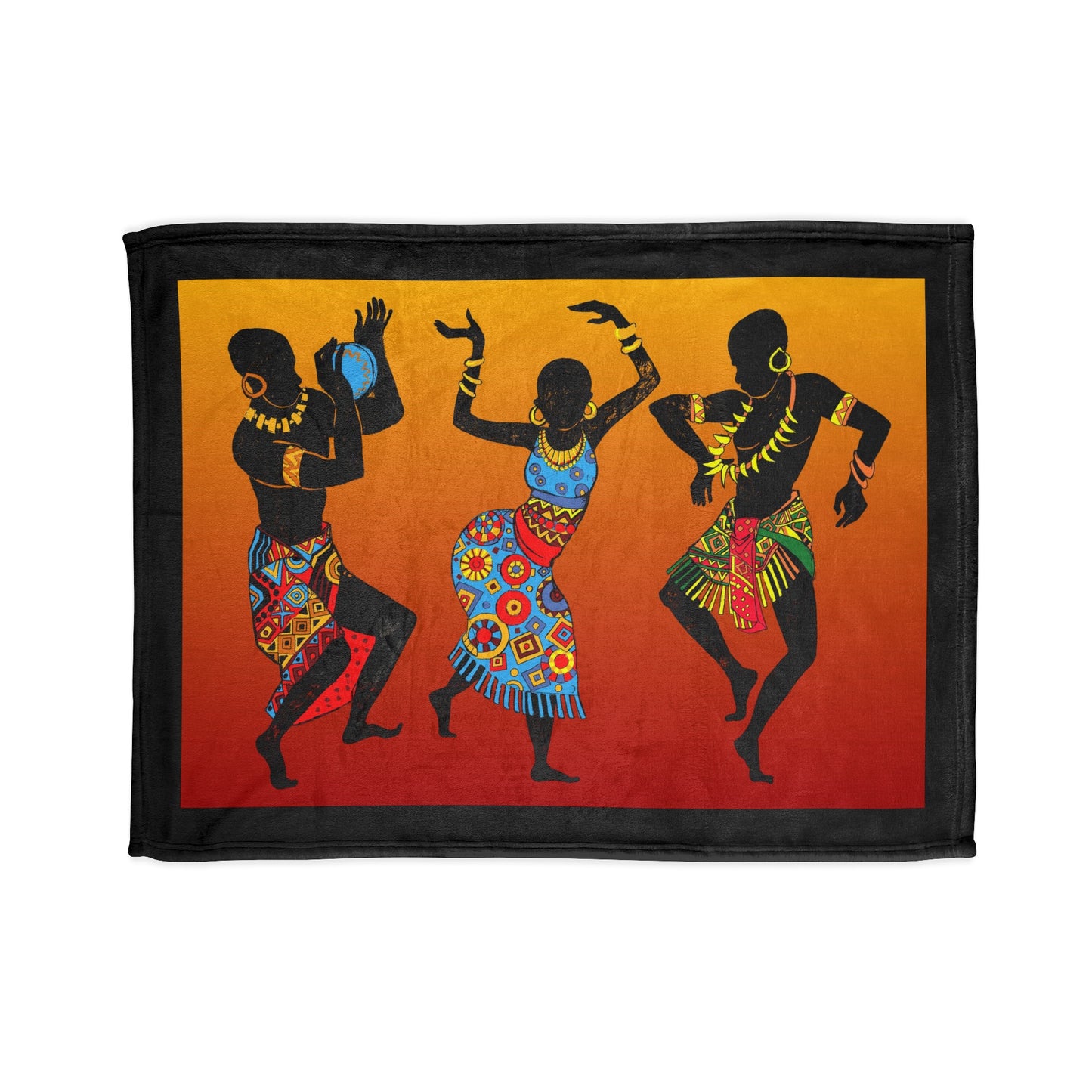 African Dancer Soft Polyester Blanket