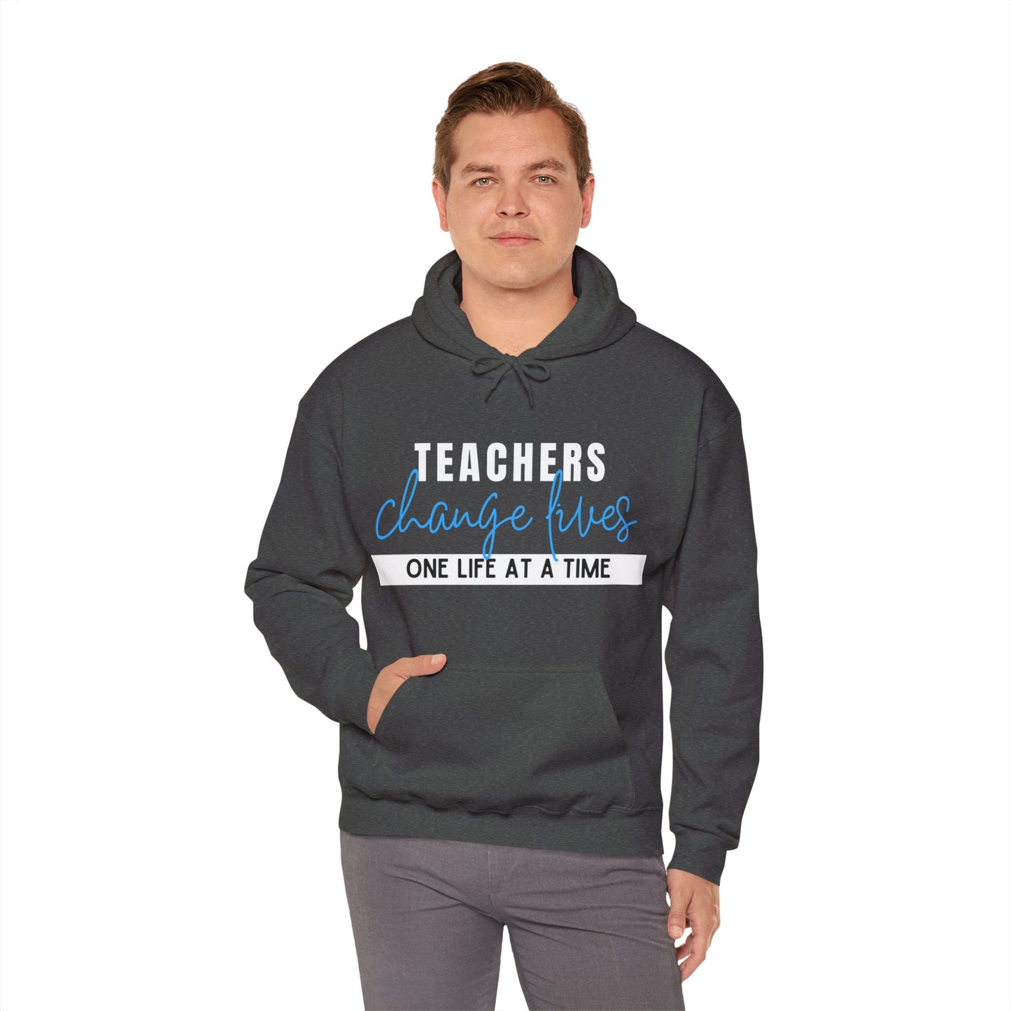 Teachers Change Lives Unisex Heavy Blend™ Hooded Sweatshirt