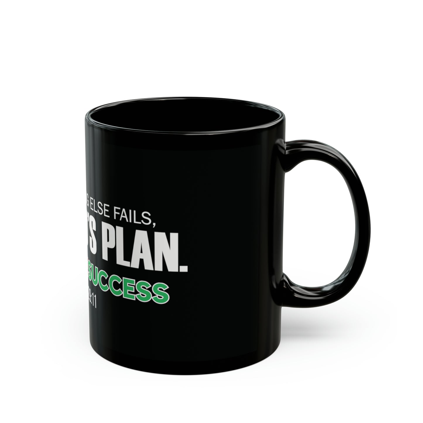 Trust God's Plan Black Mug (11oz, 15oz)