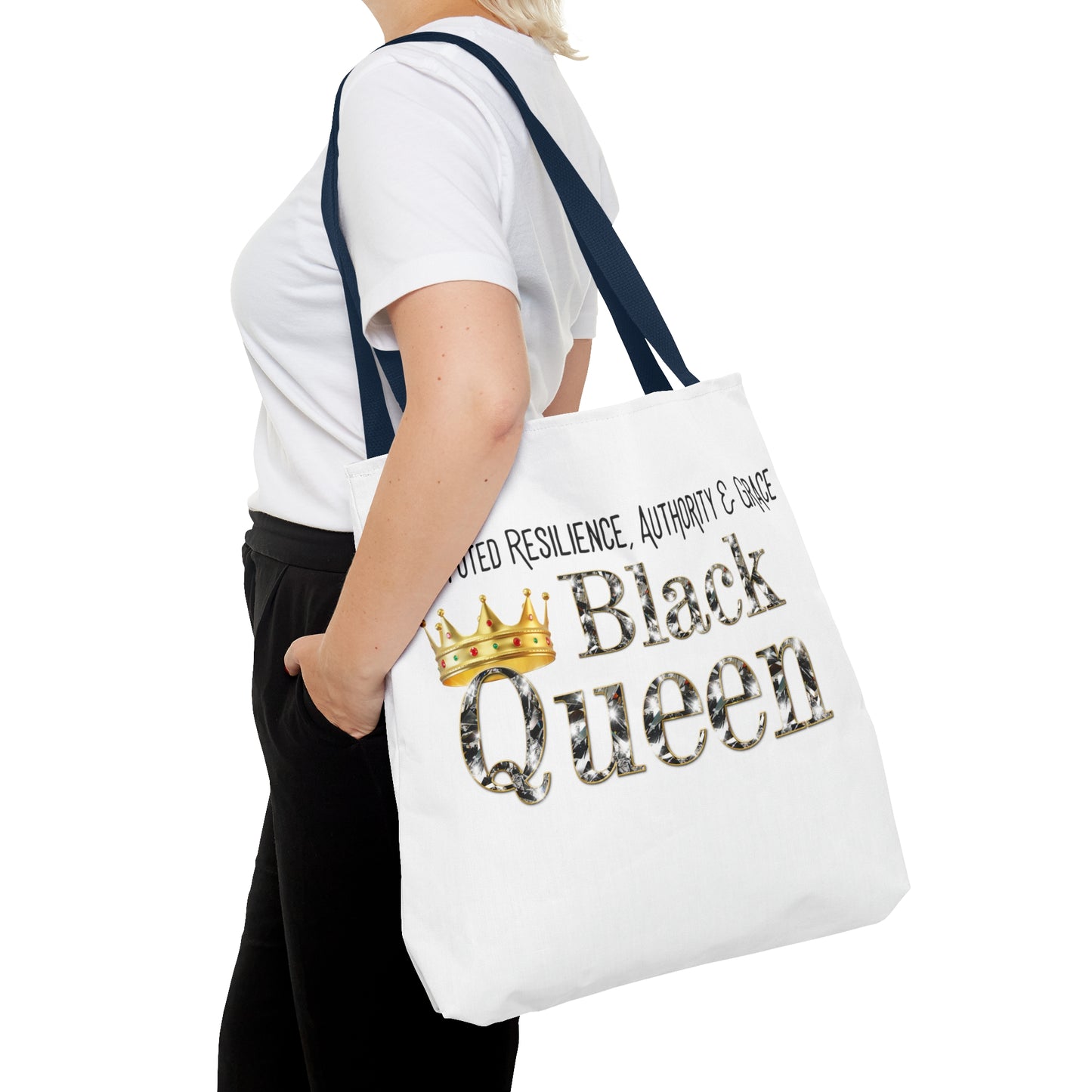 Black Queen Tote Bag (AOP)