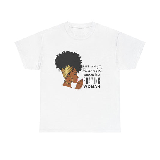 Praying Woman Unisex Heavy Cotton Tee