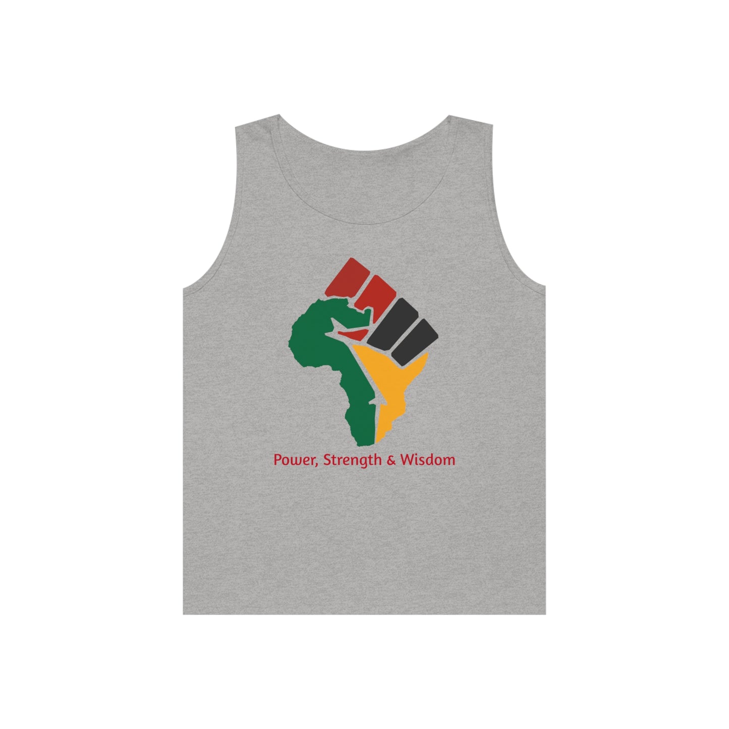 Power, Strength & Wisdom Unisex Heavy Cotton Tank Top