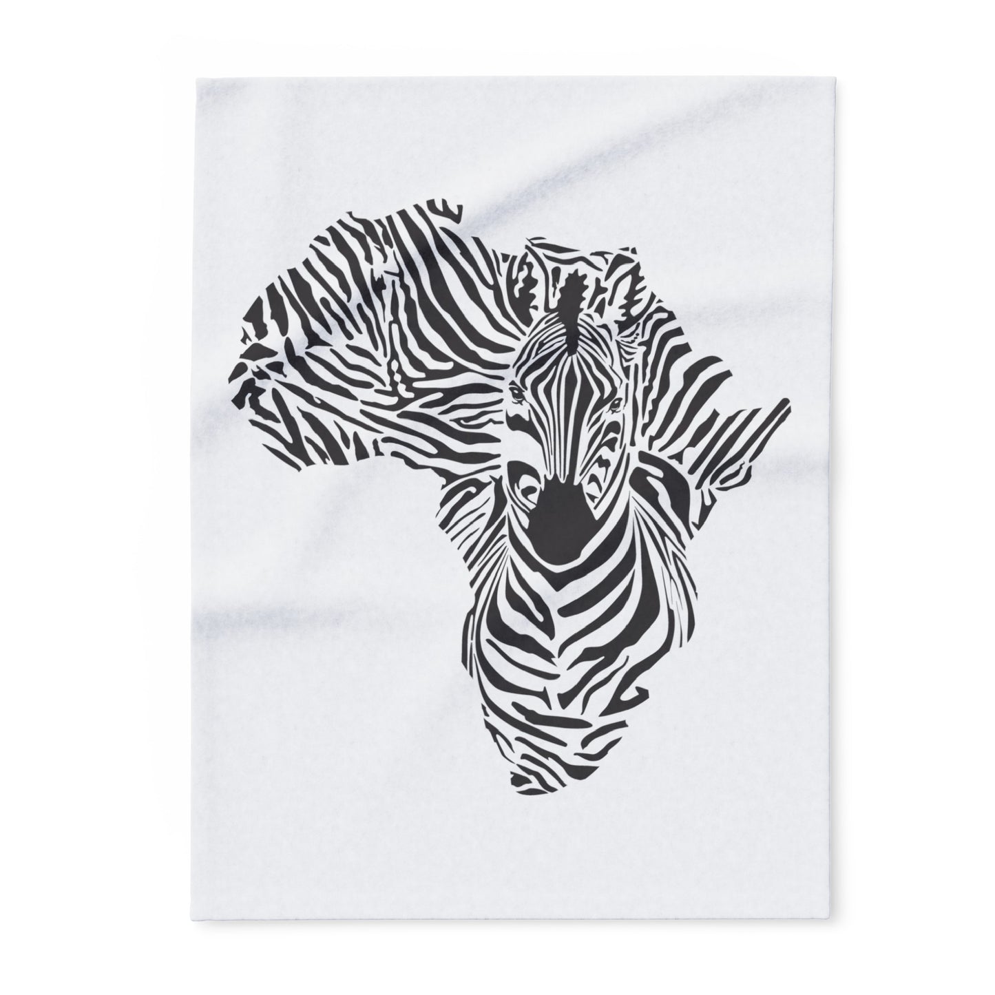 African Zebra Print Arctic Fleece Blanket