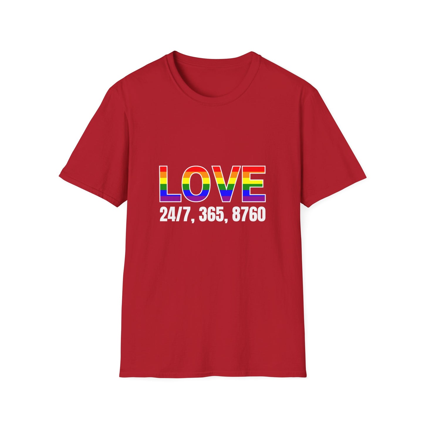 Unisex Love T-Shirt | Pride, LGBTQ+ Gift, Everyday Wear, Casual Fashion, Rainbow Tee