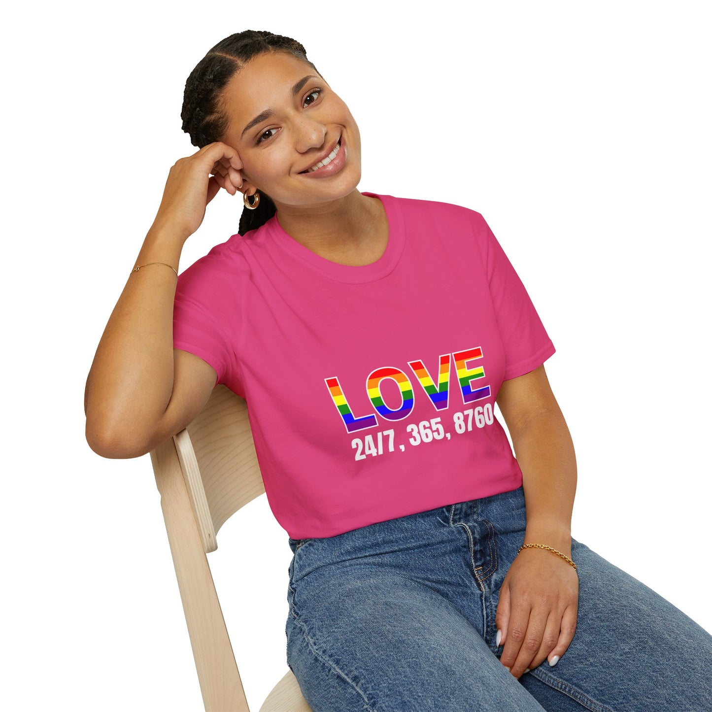 Unisex Love T-Shirt | Pride, LGBTQ+ Gift, Everyday Wear, Casual Fashion, Rainbow Tee