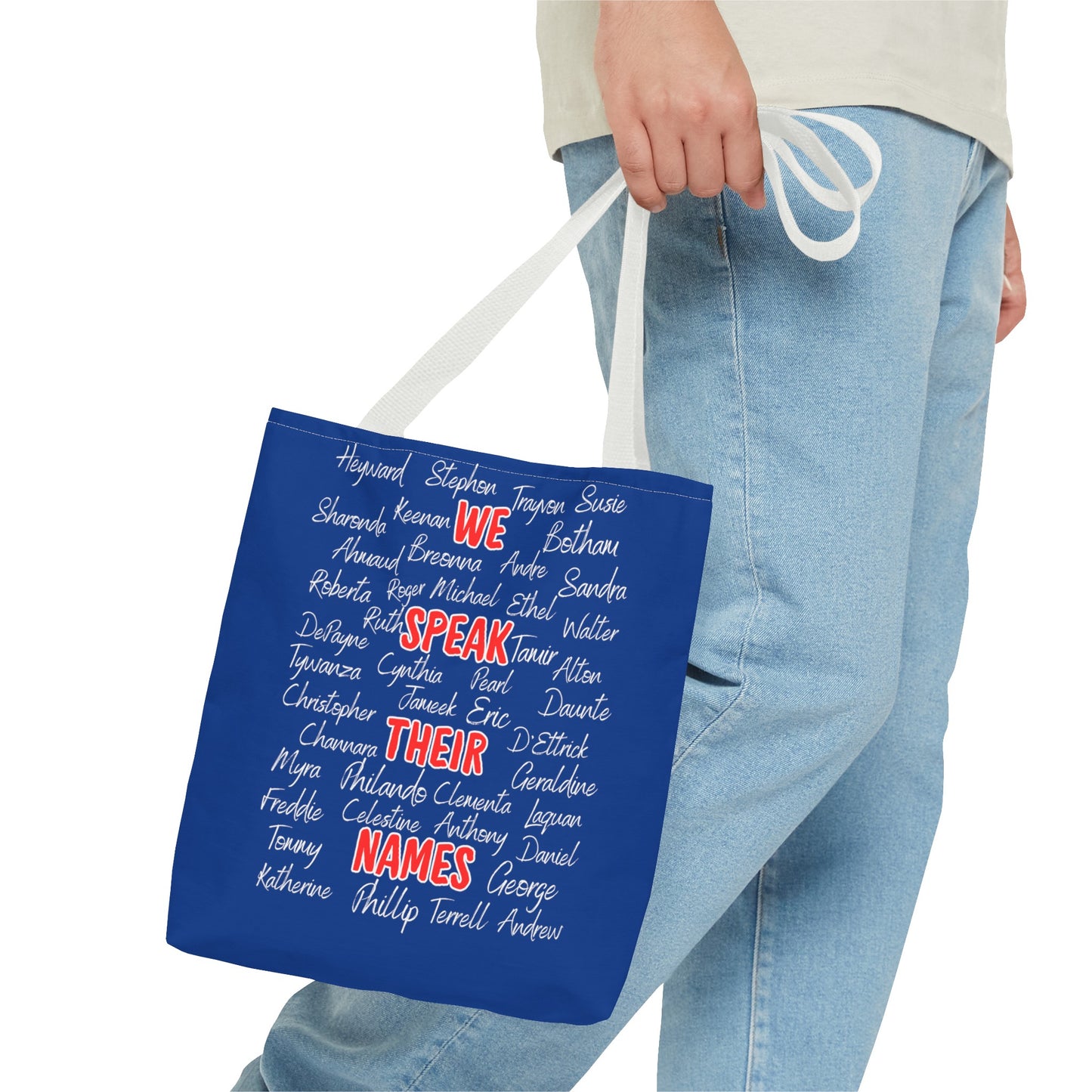 We Speak Their Names Tote Bag (AOP)