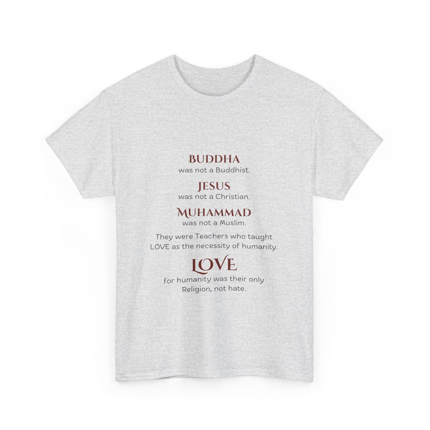 Love is Our Religion Unisex Heavy Cotton Tee