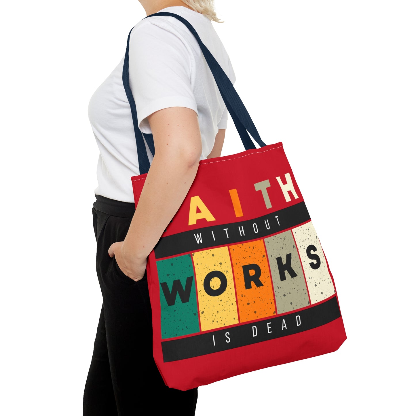 Faith Works Tote Bag (AOP)