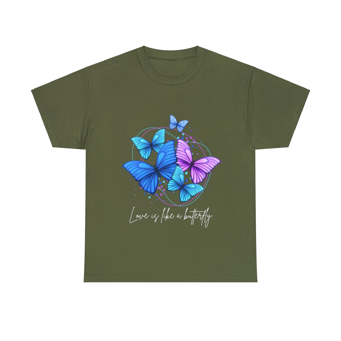 Love is Like a Butterfly Unisex Heavy Cotton Tee