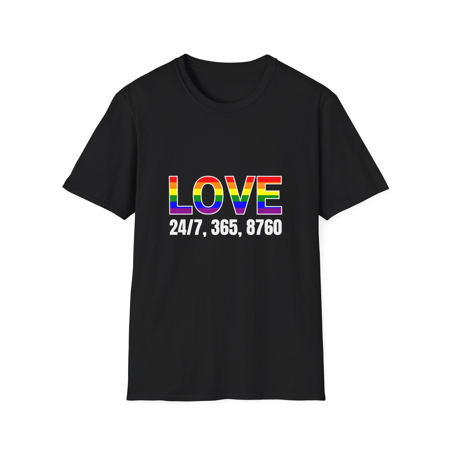 Unisex Love T-Shirt | Pride, LGBTQ+ Gift, Everyday Wear, Casual Fashion, Rainbow Tee