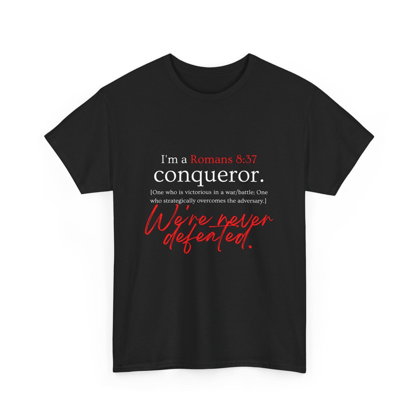 More than a Conqueror Unisex Heavy Cotton Tee