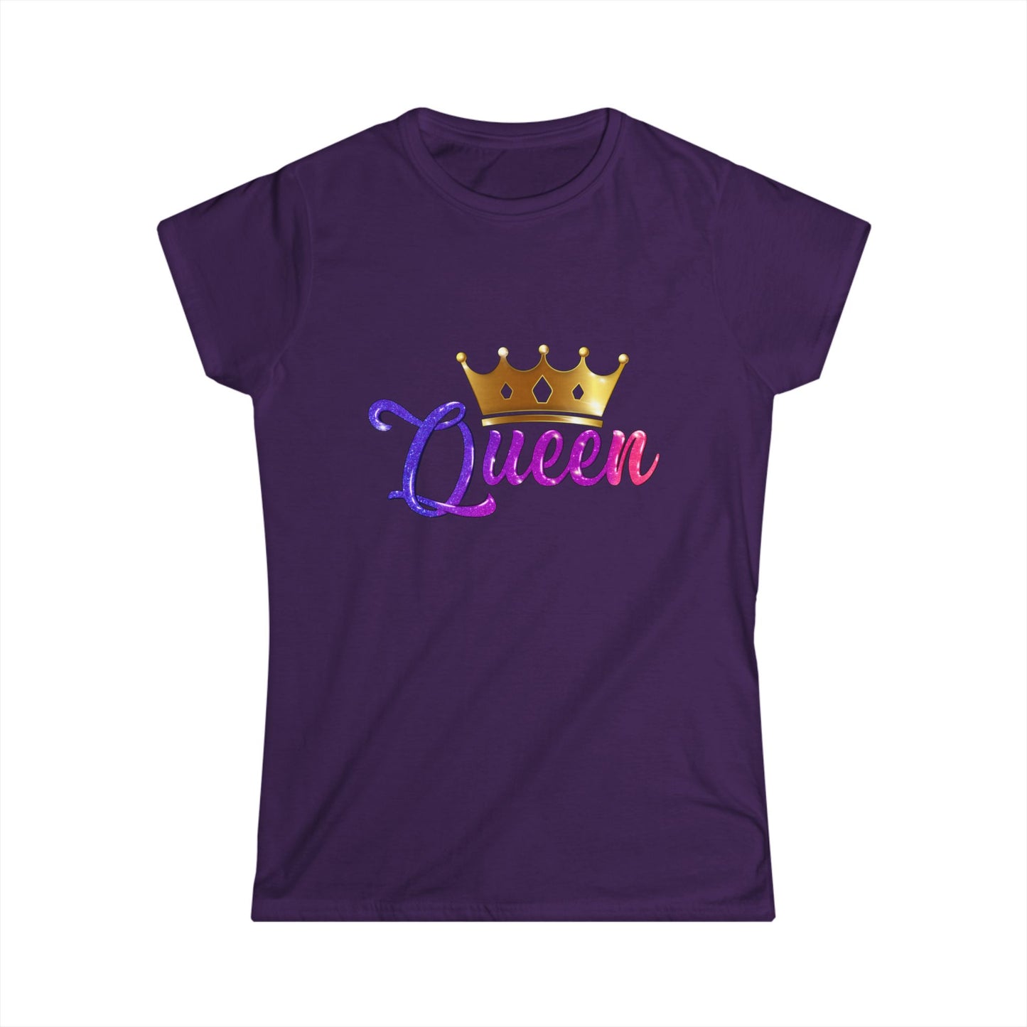 Queen Crown Women's Softstyle Tee - Celebrate Your Royalty