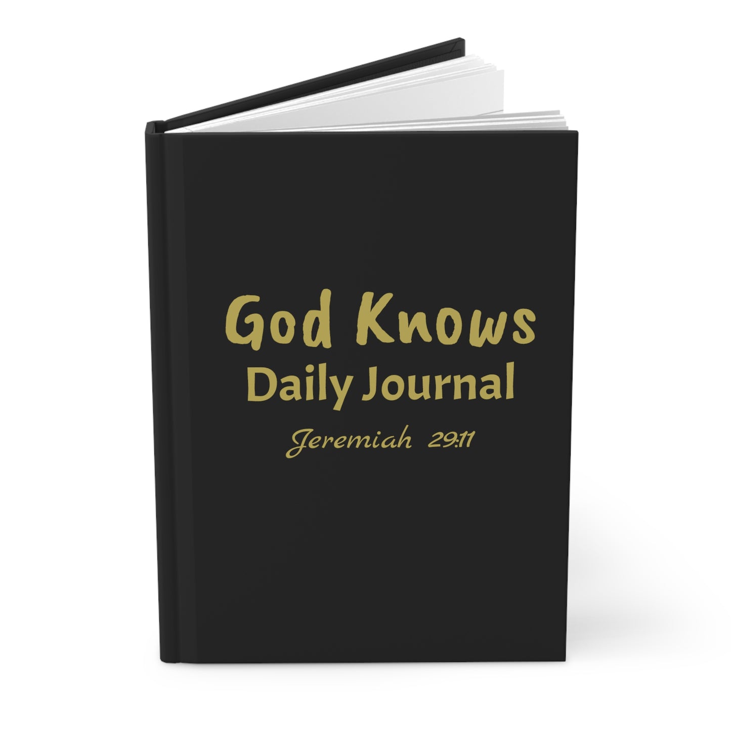 Daily Journal (Black & Gold) Hardcover Journal Matte