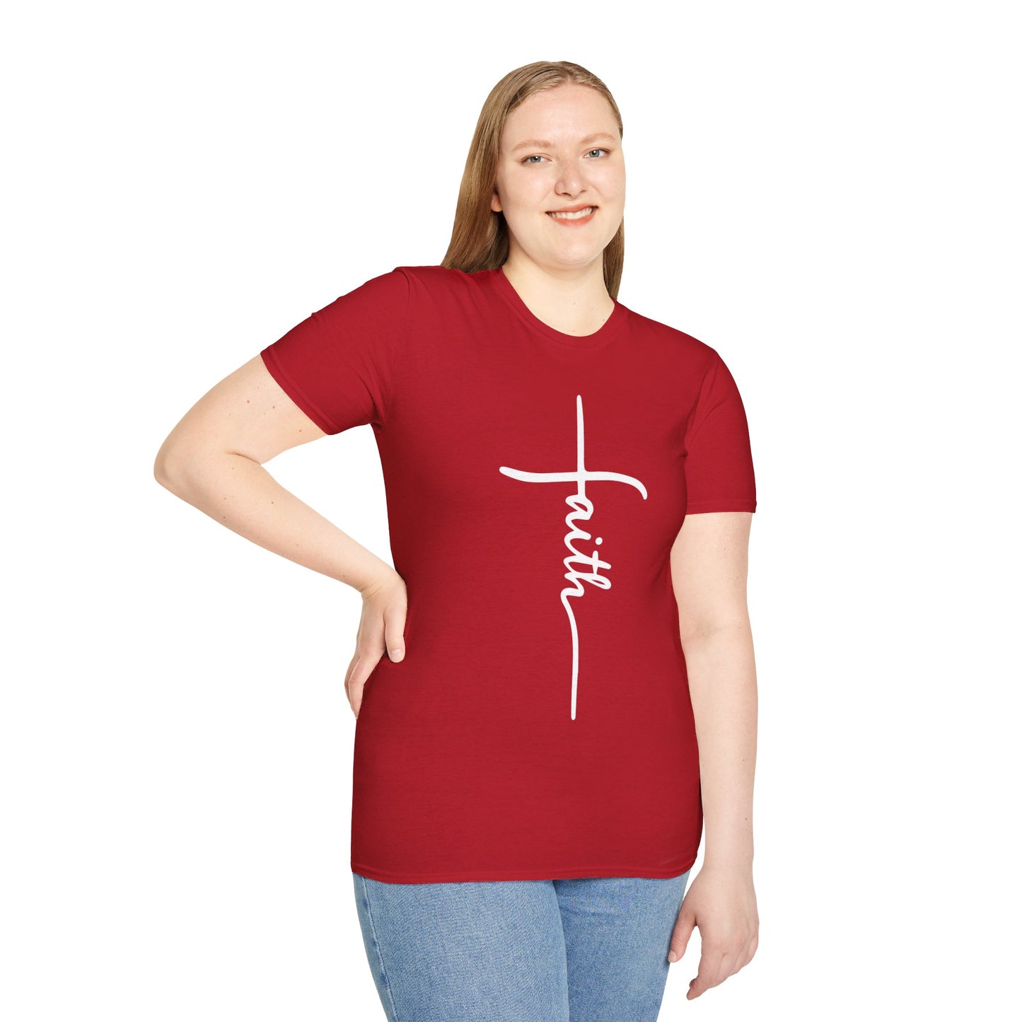 Faith Cross Unisex Softstyle T-Shirt