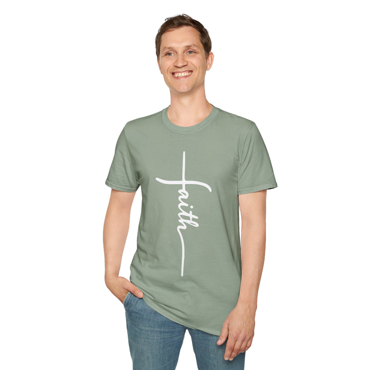 Faith Cross Unisex Softstyle T-Shirt