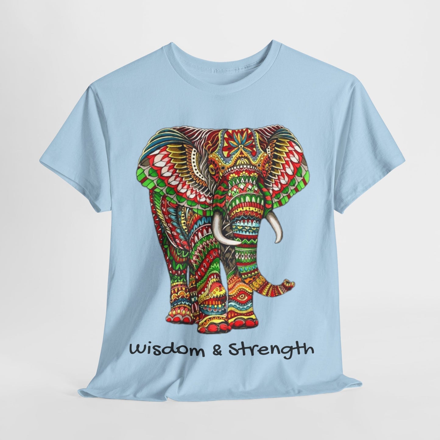 Colored Elephant Unisex Heavy Cotton Tee