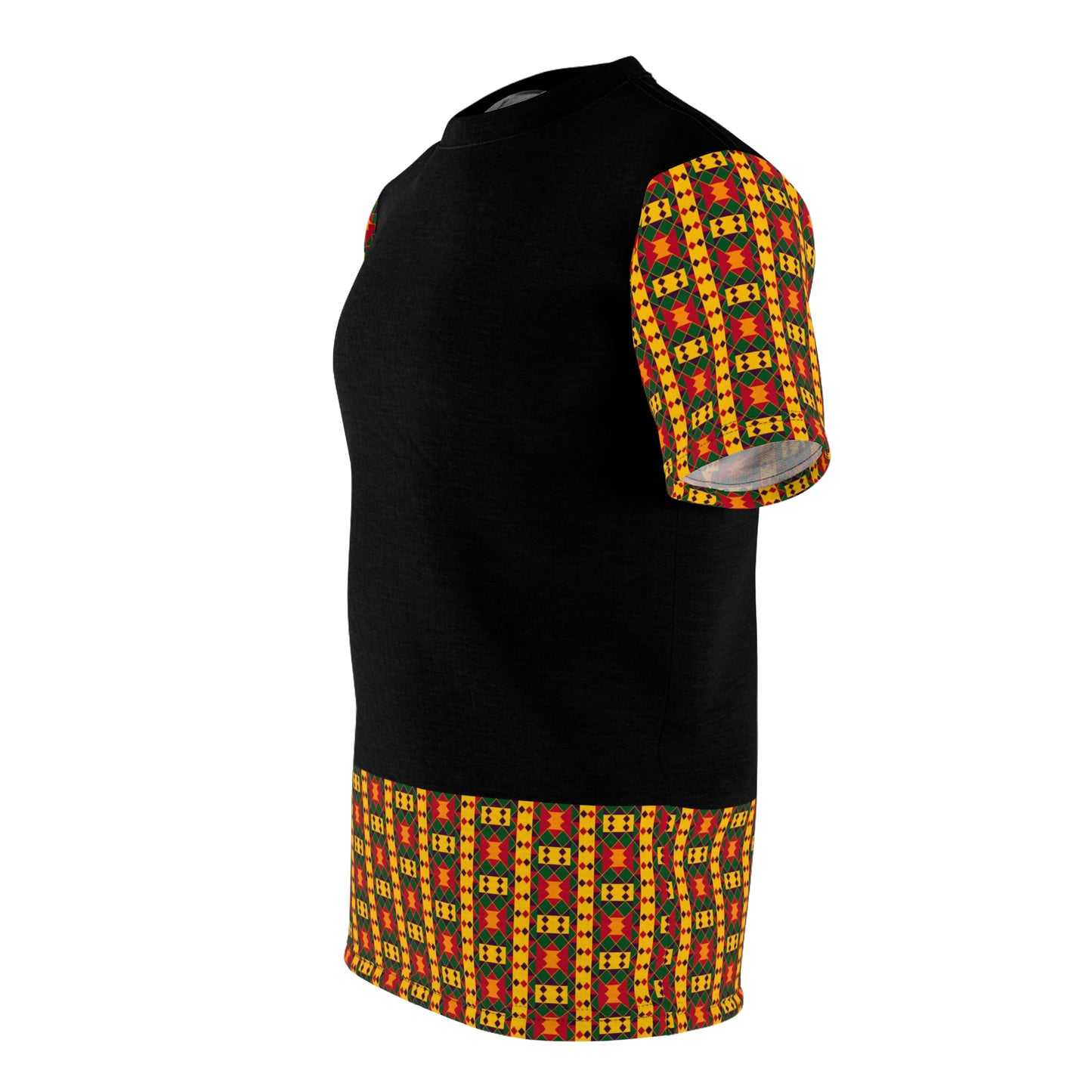 Kente Print Unisex Cut & Sew Tee (AOP)