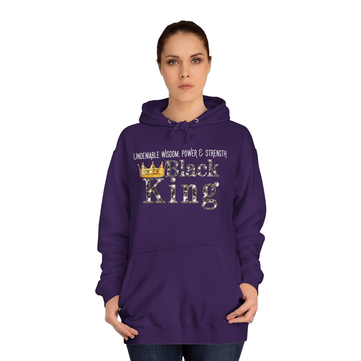 Black Royalty Unisex College Hoodie