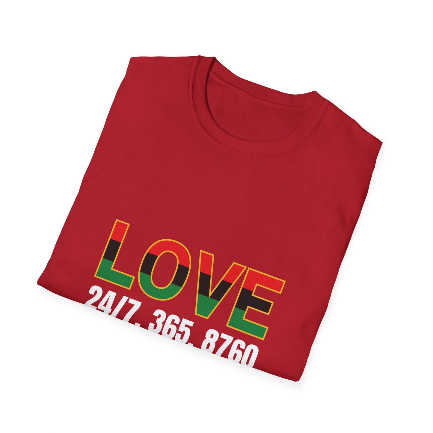 Love All Year Unisex Softstyle T-Shirt | Casual Wear, Gift for Her, Gift for Him, Love Shirt, Everyday Outfit