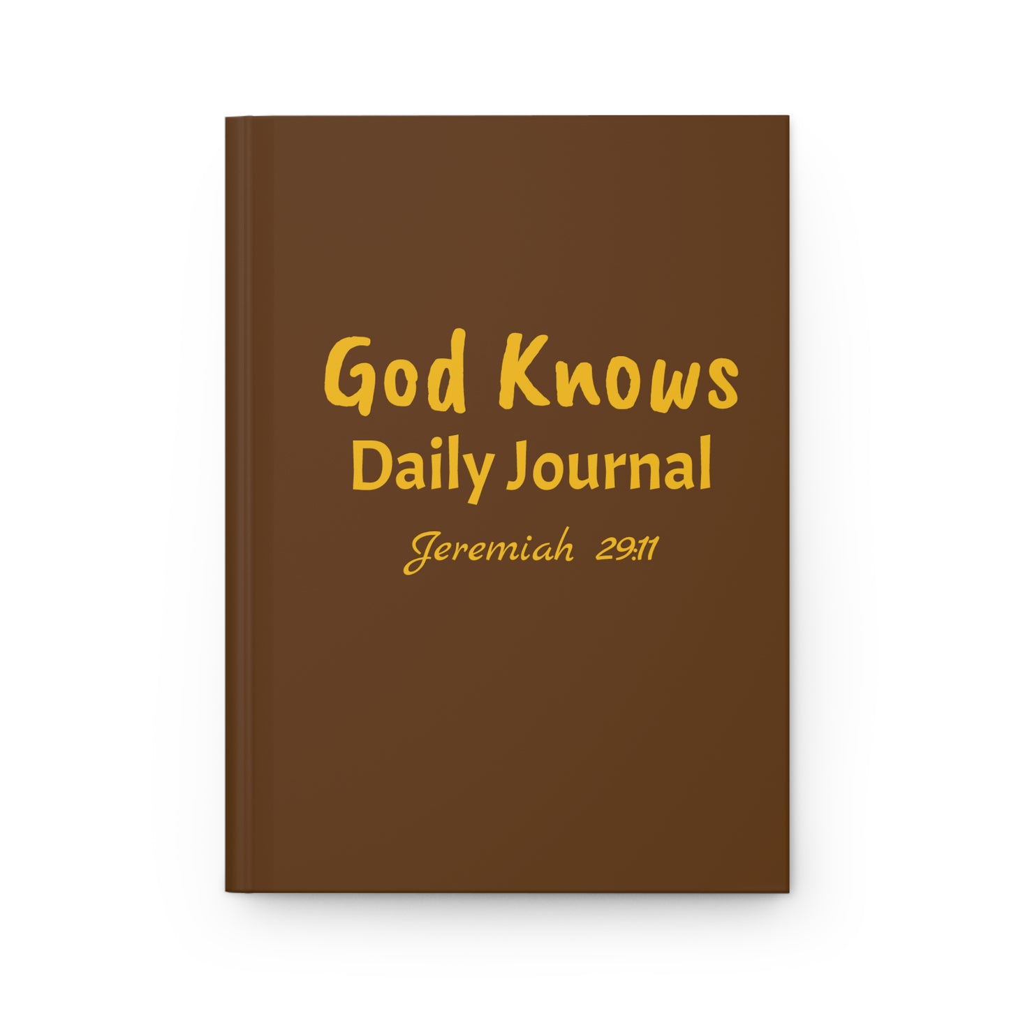 Daily Journal (Brown & Gold) Hardcover Journal Matte