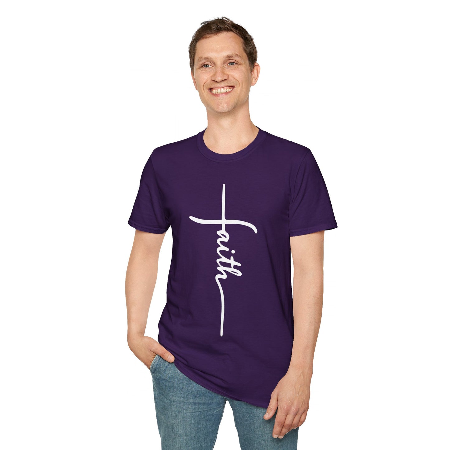 Faith Cross Unisex Softstyle T-Shirt