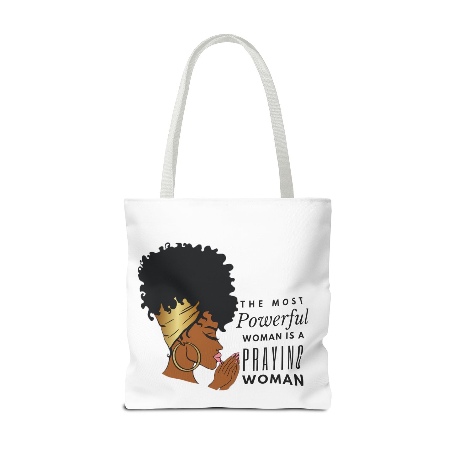 Praying Woman Tote Bag (AOP)