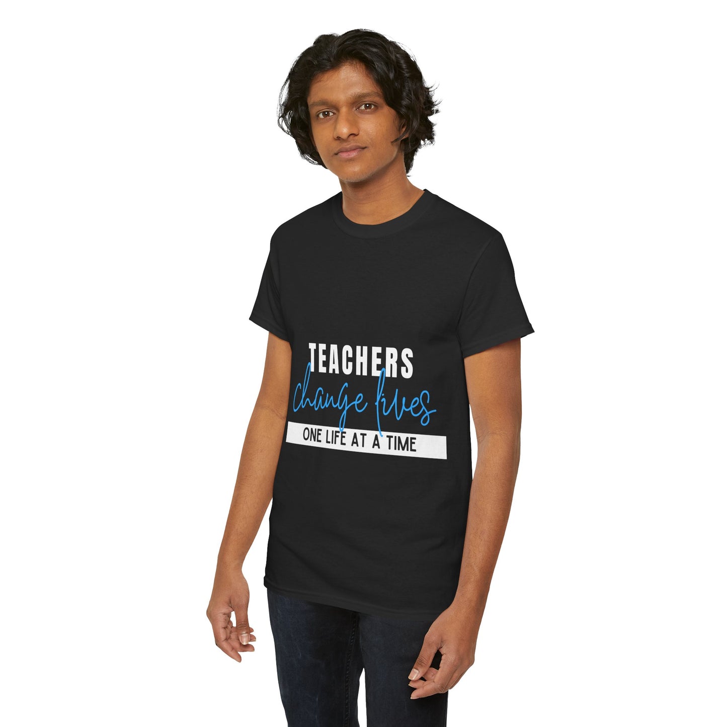 Teachers Change Lives Unisex Heavy Cotton Tee