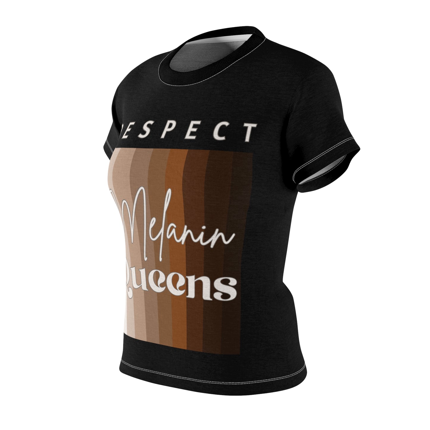 Melanin Queens Women's Cut & Sew Tee (AOP)