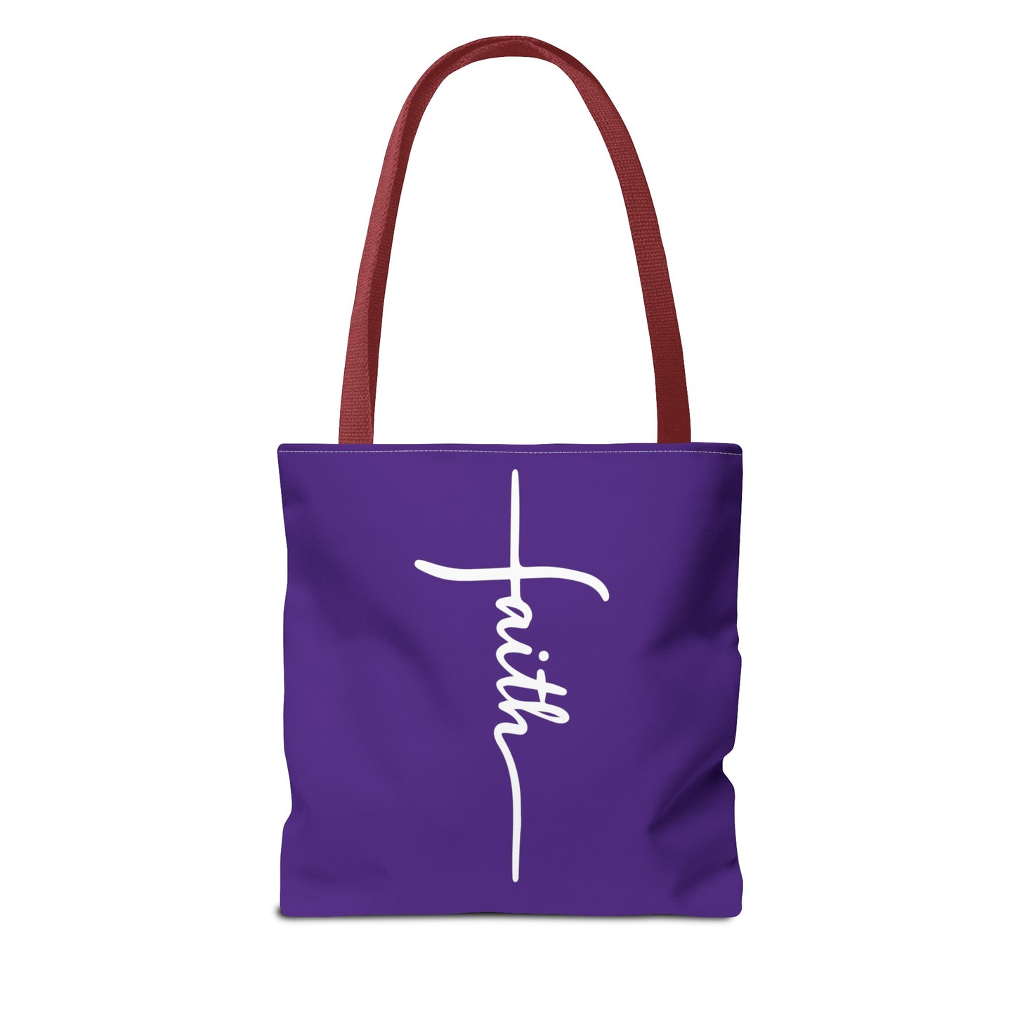 Faith Cross (Purple) Tote Bag (AOP)