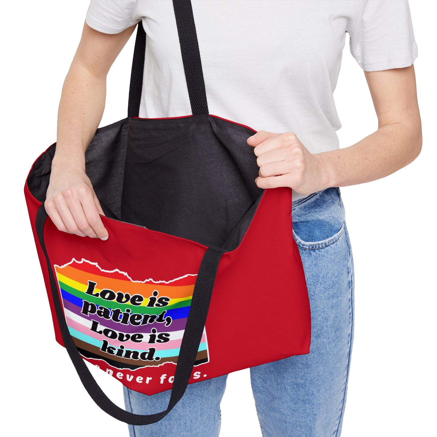 Love Never Fails Weekender Tote Bag